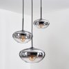 Mertola Suspension, Boule lumineuse Noir, 3 lumières