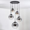 Gastor Suspension, Boule lumineuse 45 cm Noir, 5 lumières