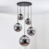 Gastor Suspension, Boule lumineuse 45 cm Noir, 5 lumières