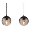 DALLERTA Suspension Luminaires Globo Lighting Noir, 4 lumières