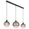 Newcastle Suspension Luminaires Globo Lighting Noir, 3 lumières