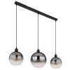 Newcastle Suspension Luminaires Globo Lighting Noir, 3 lumières