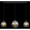 Newcastle Suspension Luminaires Globo Lighting Noir, 3 lumières