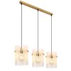 Gorley Suspension Luminaires Globo Lighting Or, 3 lumières