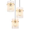 Gorley Suspension Luminaires Globo Lighting Or, 3 lumières