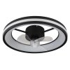 Gatian Ventilateur de plafond lumineux Luminaires Globo Lighting LED Noir, 1 lumière, Télécommandes