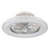 Corusso Ventilateur de plafond lumineux Luminaires Globo Lighting LED Chrome, 1 lumière, Télécommandes