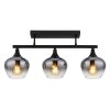 Maxy Plafonnier Luminaires Globo Lighting Noir, 3 lumières