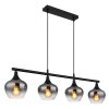 Maxy Suspension Luminaires Globo Lighting Noir, 4 lumières