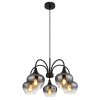 Maxy Suspension Luminaires Globo Lighting Noir, 5 lumières