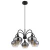 Maxy Suspension Luminaires Globo Lighting Noir, 5 lumières