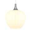 Maxy Suspension Luminaires Globo Lighting Chrome, Blanc, 1 lumière