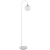 Maxy Lampadaire Luminaires Globo Lighting Chrome, Blanc, 1 lumière