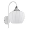 Maxy Applique murale Luminaires Globo Lighting Chrome, Blanc, 1 lumière