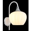 Maxy Applique murale Luminaires Globo Lighting Chrome, Blanc, 1 lumière