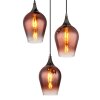 Lavus Suspension Luminaires Globo Lighting Chrome, Noir, 3 lumières