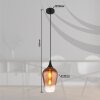 Lavus Suspension Luminaires Globo Lighting Noir, 1 lumière