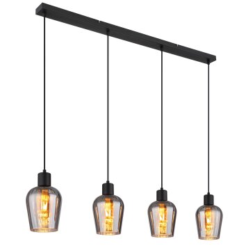 Ryan Suspension Luminaires Globo Lighting Noir, 4 lumières