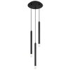 Blake Suspension Luminaires Globo Lighting Noir, 3 lumières