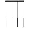 Blake Suspension Luminaires Globo Lighting Noir, 4 lumières