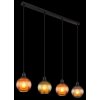 Zumba Suspension Luminaires Globo Lighting Noir, 4 lumières