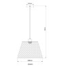 Baku Suspension Luminaires Globo Lighting Noir, 1 lumière