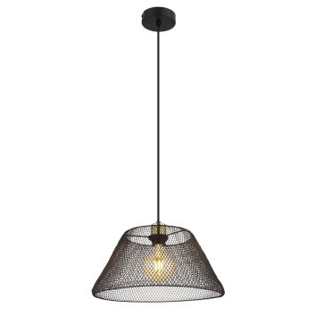 Baku Suspension Luminaires Globo Lighting Noir, 1 lumière