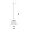 Baku Suspension Luminaires Globo Lighting Noir, 1 lumière