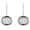 Galway Suspension Luminaires Globo Lighting LED Noir, 1 lumière