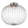 Galway Plafonnier Luminaires Globo Lighting LED Nickel mat, 1 lumière