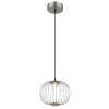 Galway Suspension Luminaires Globo Lighting LED Nickel mat, 1 lumière