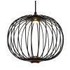 Galway Suspension Luminaires Globo Lighting LED Noir, 1 lumière