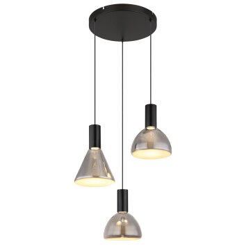 Labora Suspension Luminaires Globo Lighting LED Noir, 1 lumière