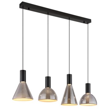 Labora Suspension Luminaires Globo Lighting LED Noir, 1 lumière