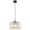 Jordana Suspension Luminaires Globo Lighting Noir, 1 lumière