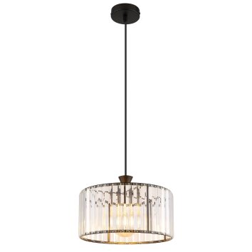 Jordana Suspension Luminaires Globo Lighting Noir, 1 lumière