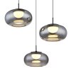 Quintara Suspension Luminaires Globo Lighting LED Noir, 1 lumière