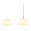 Quintara Suspension Luminaires Globo Lighting LED Nickel mat, 1 lumière