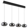 Quintara Suspension Luminaires Globo Lighting LED Noir, 1 lumière