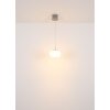 Quintara Suspension Luminaires Globo Lighting LED Nickel mat, 1 lumière