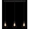 Zachary Suspension Luminaires Globo Lighting Noir, 3 lumières