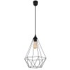 Zachary Suspension Luminaires Globo Lighting Noir, 1 lumière