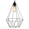 Zachary Suspension Luminaires Globo Lighting Noir, 1 lumière