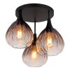 Olsen Plafonnier Luminaires Globo Lighting Noir, 3 lumières