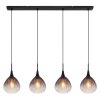 Olsen Suspension Luminaires Globo Lighting Noir, 4 lumières