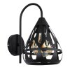 Hassan Applique murale Luminaires Globo Lighting Noir, 1 lumière