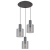 Tulivar Suspension Luminaires Globo Lighting Gris, 3 lumières