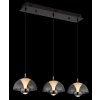 Arus Suspension Luminaires Globo Lighting LED Noir, 1 lumière