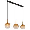 Marinella Suspension Luminaires Globo Lighting Noir, 3 lumières