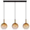 Marinella Suspension Luminaires Globo Lighting Noir, 3 lumières